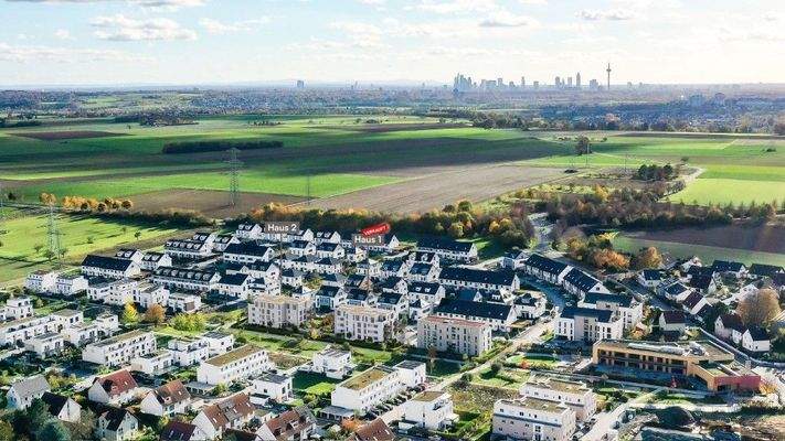 Luftbild Richtung Frankfurt