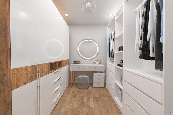 Haus 2-OG-Ankleidezimmer-digiale Visualisierung