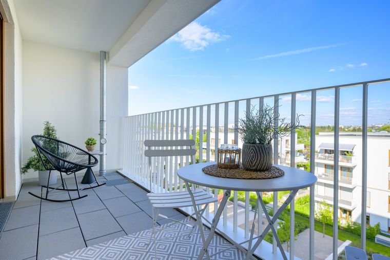 Balkon Musterwohnung