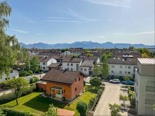 Blick vom Balkon