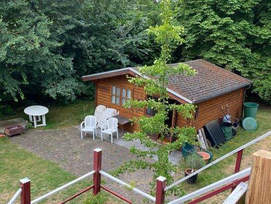 Gartenhaus von Loggia fotografiert