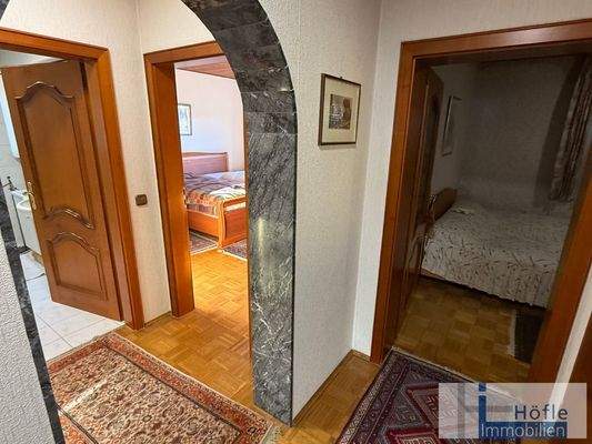 Flur vor den Schlafzimmern