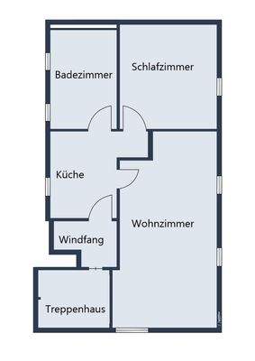 Grundriss Mittelwohnung