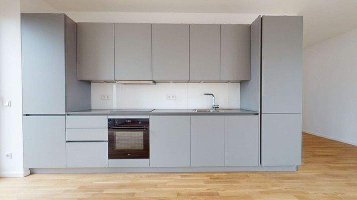 Küche mit Einbauküche