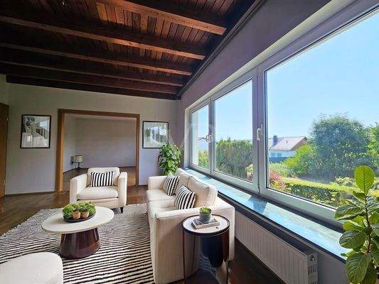 Aussicht vom Wohnbereich