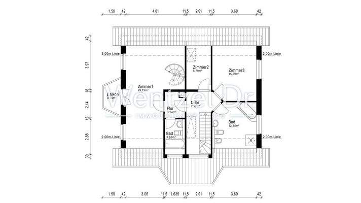 Grundriss Obergeschoss