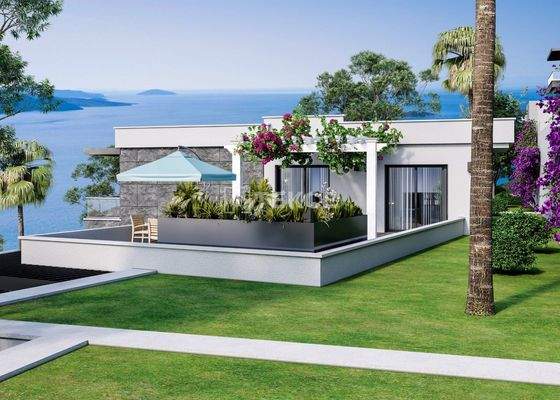Sea View Villas with Outbuildings in Bodrum Muğla