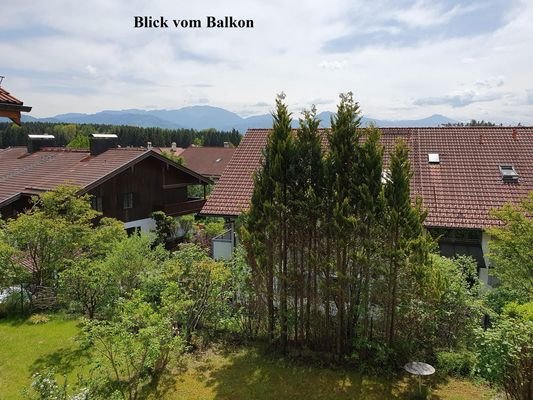 Blick vom Balkon