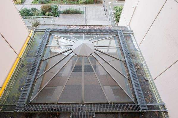 Blick auf den Eingang