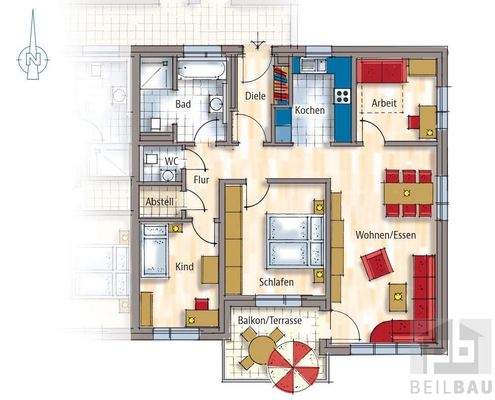 Grundrissplan A4 (ohne Maßstab)