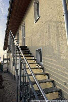 Treppenaufgang zur Ferienwohnung