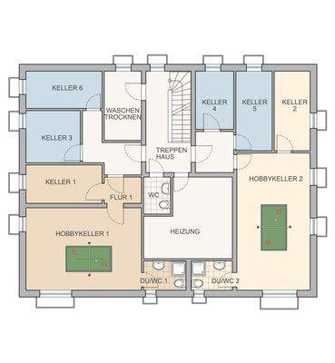 Grundriss Keller
