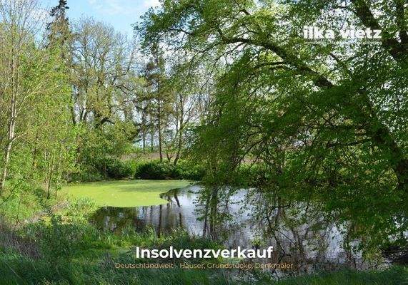 Grundstück mit Teich