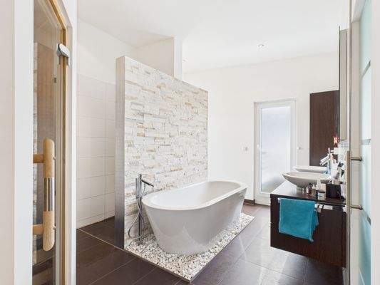 Badezimmer mit Sauna