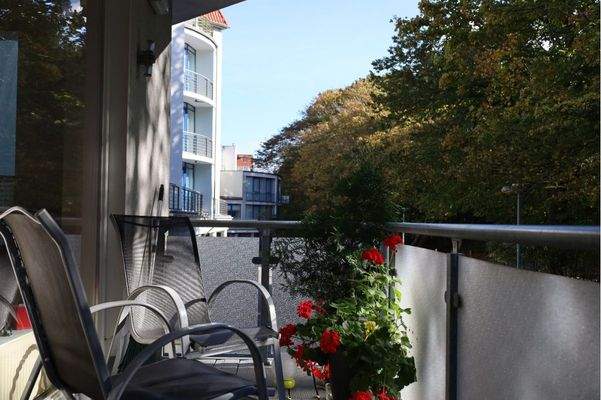 Eindruck vom sonnigen Südbalkon