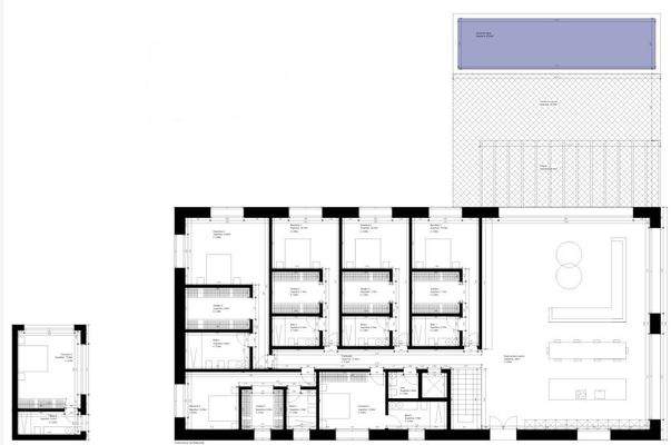 Primera planta con casa invitados