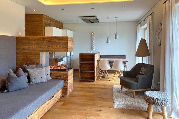 Der Wohnbereich in der Einliegerwohnung