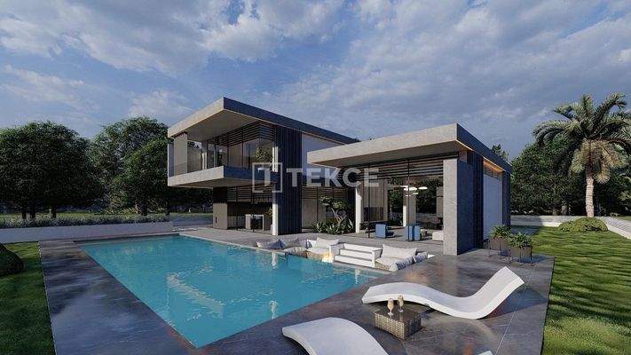Detached Stylish Villa with Pool and Garden in İzmir Çeşme