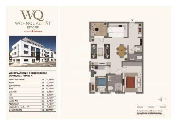 Grundriss Haus A Wohnung 7