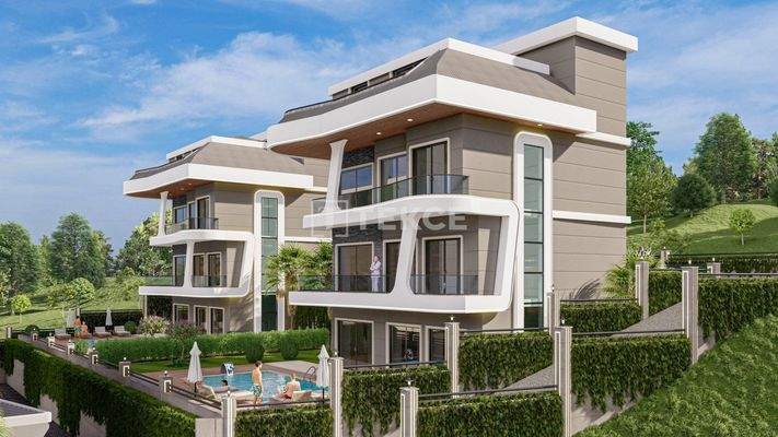 Detached Hill-Side Villas in Alanya Kargıcak