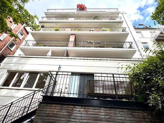 Rückseitige Fassade