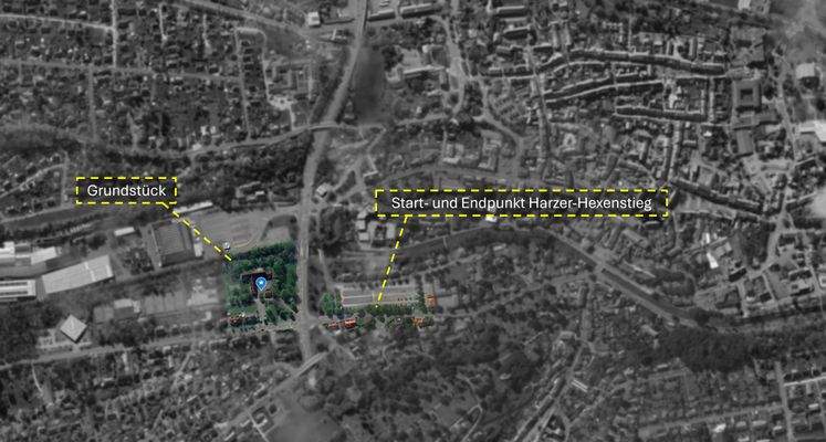 Grundstück Nähe zum Start- und Endpunkt des Harzer-Hexenstiegs