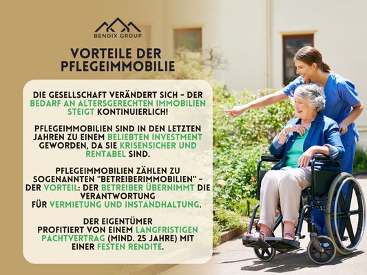 Die Pflegeimmobilie - Vorteile