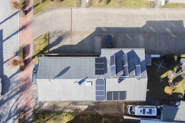 Luftansicht Grundstück.