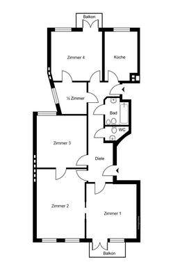 Grundriss - nicht maßstabsgetreu