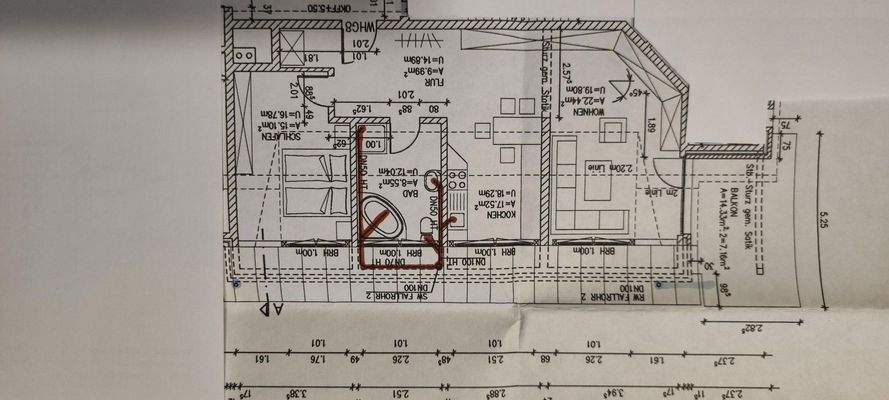 Grundriss der DG-Wohnung