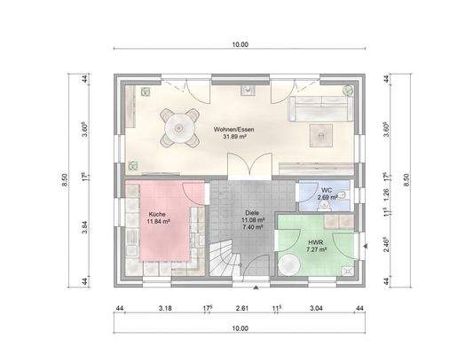 Beispiel Grundriss Erdgeschoss