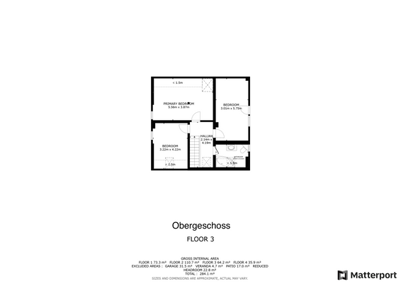 Grundriss Obergeschoss