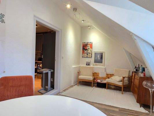 Gemütliche Essecke Dachgeschoss