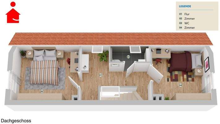 Grundrissvisualisierung, DG