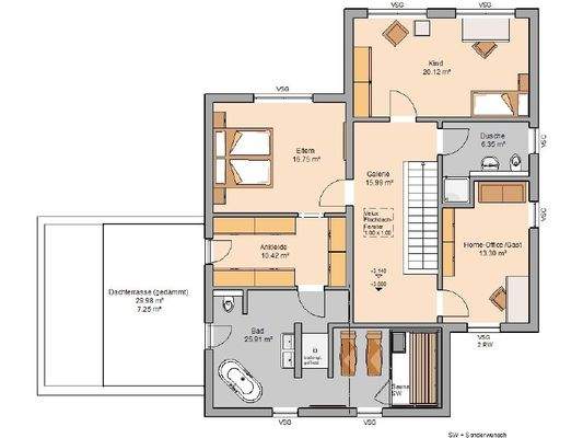 Grundriss Obergeschoss