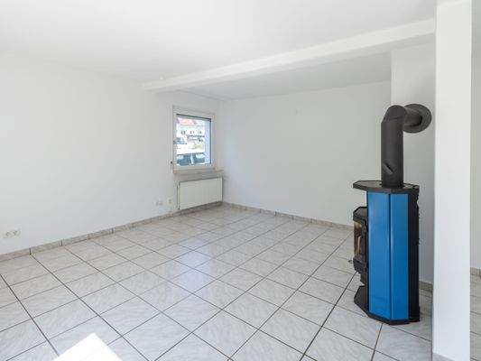 Wohnzimmer mit Kaminofen