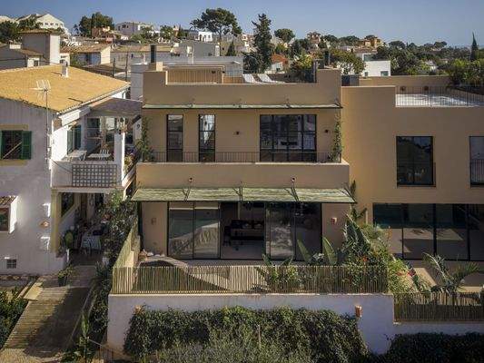 Vorderansicht des Hauses