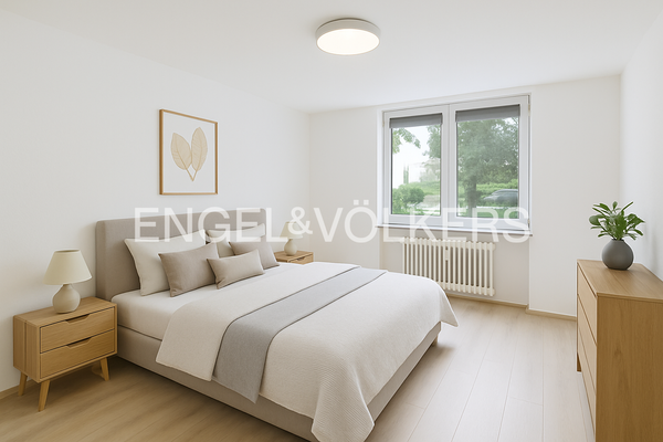 Schlafzimmer mit Homestaging