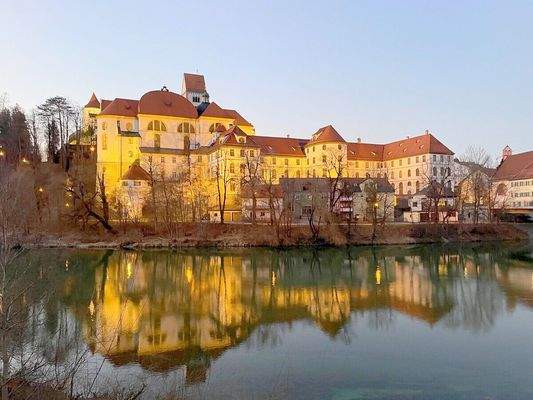 Aussicht von der Wohnung am Abend