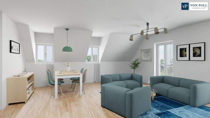 Ansicht Wohnen / Essen / Kochen