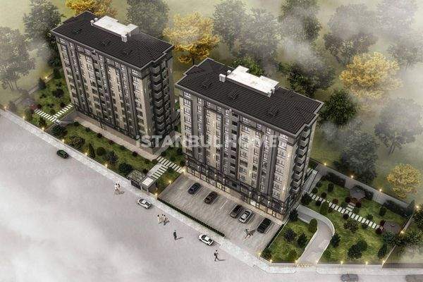 City-View Flats in a Complex with Pool and Gym in Eyupsultan Istanbul