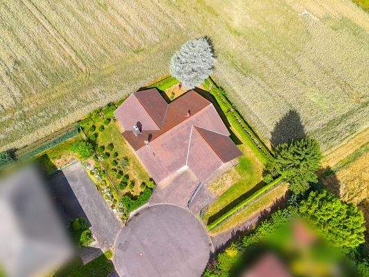 Hausansicht Vogelperspektive