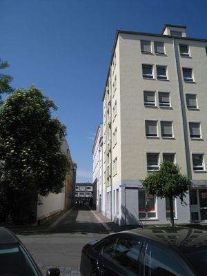 Blick Schrebergäßchen nach Westen