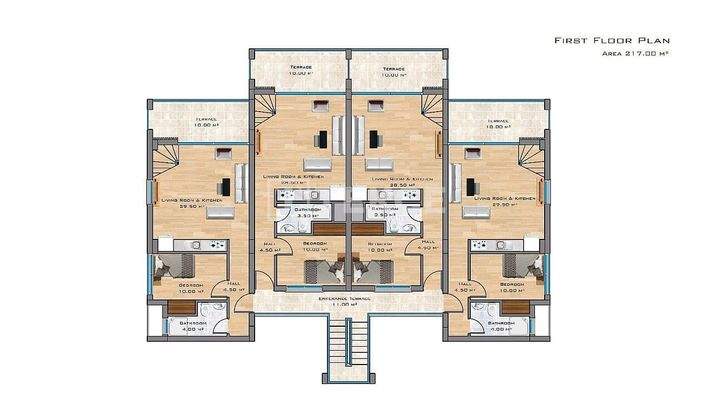 Turnkey Sea-View Apartments for Sale in Girne North Cyprus