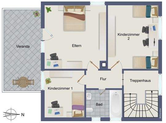 Grundriss Obergeschoss