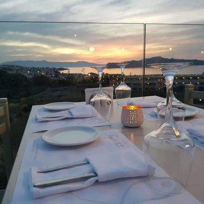 Kreta, Stalos: Hotel mit Pool und Panoramablick aufs Meer zu verkaufen