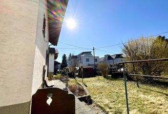 Rückseite mit Garten