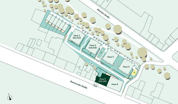 Lage des Miniapartments im Quartier