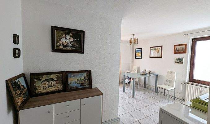 Küche vom Flur aus gesehen