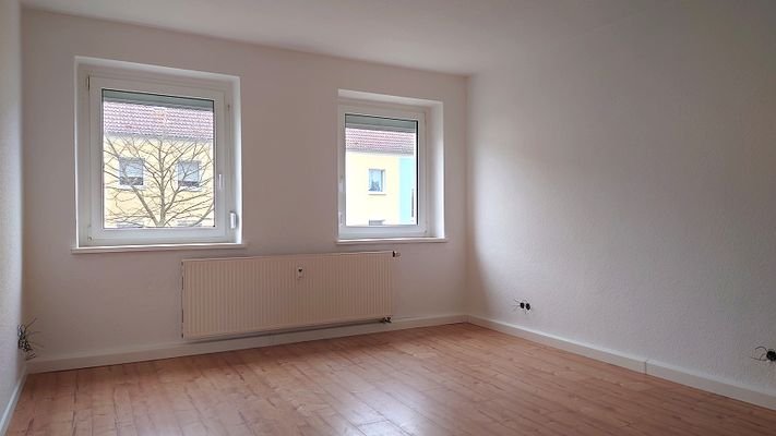 Blick ins Schlafzimmer